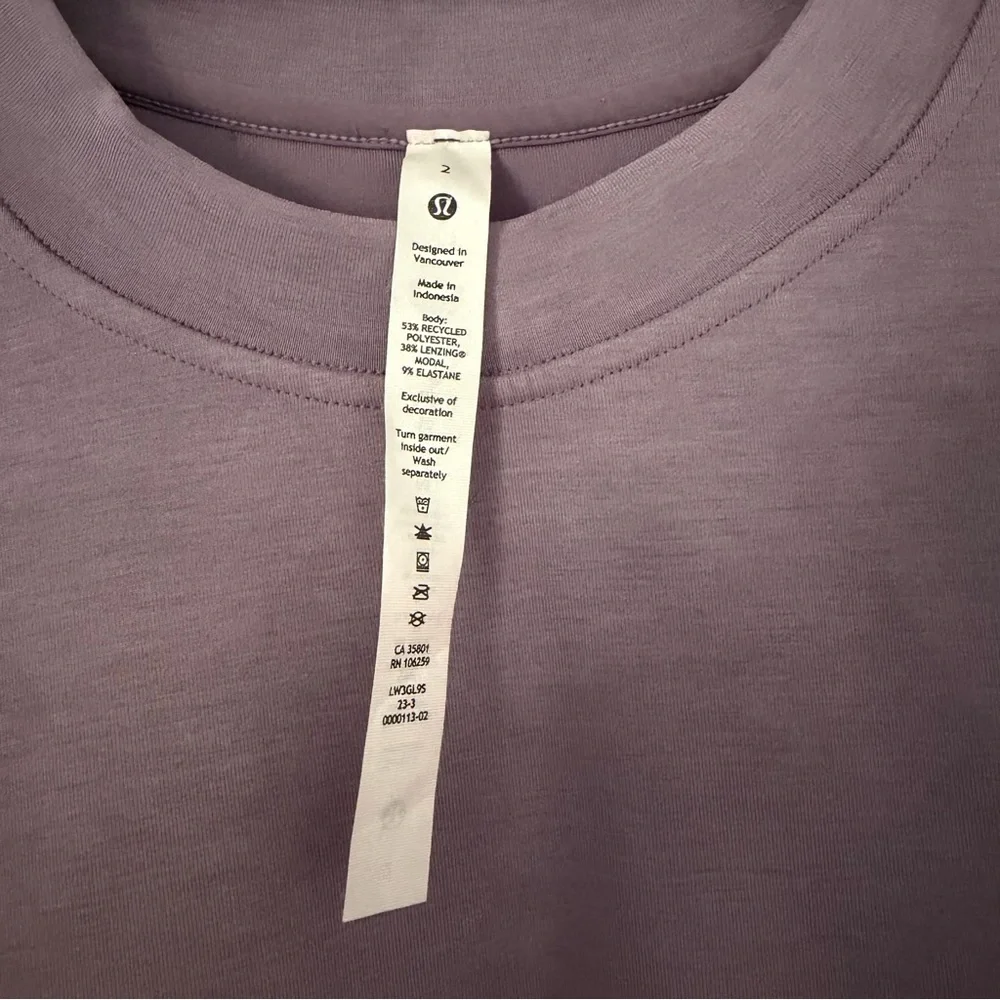 Lululemon Lavender oversized crewneck sweatshirt in size 2 - Picture 6 of 7